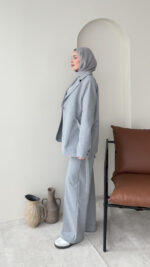 Belin Blazer Takım - Gri - Görsel 2