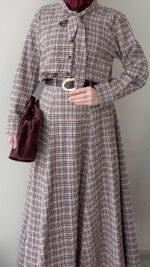 Mahra Ekose Takım - Bordo - Görsel 6