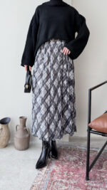 Oven Şifon Etek - Antrasit - Görsel 2