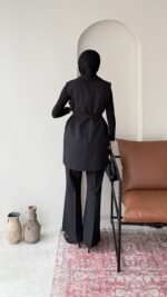 Penta Blazer Yelekli Takım – Siyah - Görsel 3