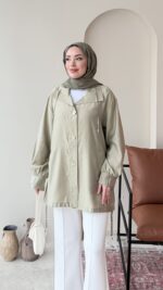 Rela Gold Detaylı Ceket - Çağla - Görsel 2