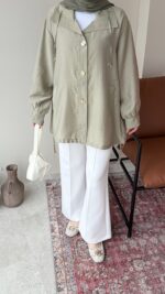 Rela Gold Detaylı Ceket - Çağla - Görsel 3