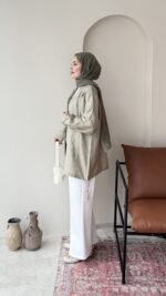 Rela Gold Detaylı Ceket - Çağla - Görsel 5