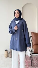 Rela Gold Detaylı Ceket - Lacivert - Görsel 2