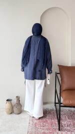 Rela Gold Detaylı Ceket - Lacivert - Görsel 6