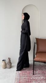 Bade Kemerli Takım - Siyah - Görsel 2