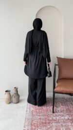 Bade Kemerli Takım - Siyah - Görsel 3