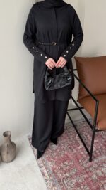 Bade Kemerli Takım - Siyah - Görsel 6