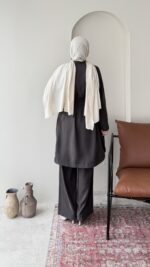 Bade Kemerli Takım – Kahverengi - Görsel 3