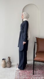 Bade Kemerli Takım – Lacivert - Görsel 2