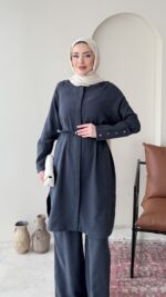 Bade Kemerli Takım – Lacivert - Görsel 4