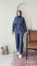 Petri Dikişli Modal Takım - Lacivert