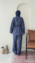 Petri Dikişli Modal Takım - Lacivert - Görsel 3