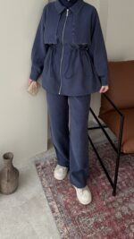 Petri Dikişli Modal Takım - Lacivert - Görsel 6