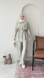 Petri Dikişli Modal Takım – Yeşil