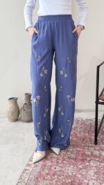 More Taşlı Pantalon - Mavi - Görsel 3