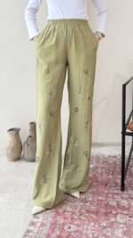 More Taşlı Pantalon - Yeşil - Görsel 2