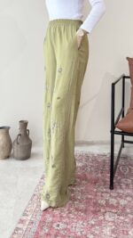 More Taşlı Pantalon - Yeşil - Görsel 3