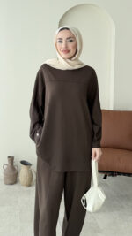 Ferna Çıtçıt Oyşo Takım - Kahve - Görsel 5