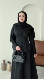 Peya Belden Bağlamalı Scuba Takım - Siyah - Görsel 4