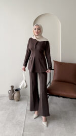 Pera Belden Bağlama Scuba Takım - Koyu Kahve