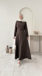 Wenessa Elbise - Acı Kahve