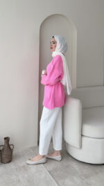 Hola Triko Kazak - Şeker Pembe - Görsel 5