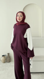 Pina Geçişli Oyşo Takım - Mürdüm - Görsel 3