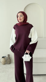 Pina Geçişli Oyşo Takım - Mürdüm - Görsel 4