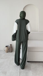 Pina Geçişli Oyşo Takım - Haki - Görsel 3