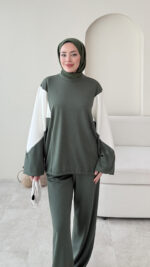 Pina Geçişli Oyşo Takım - Haki - Görsel 4