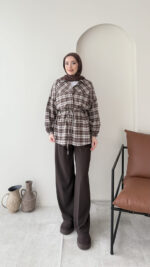 Oduncu Gömlek - Kahve - Görsel 5