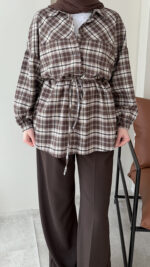 Oduncu Gömlek - Kahve - Görsel 8