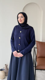 Love Mini Hırka - Lacivert - Görsel 2