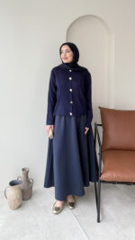 Love Mini Hırka - Lacivert - Görsel 4