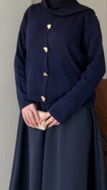 Love Mini Hırka - Lacivert - Görsel 5