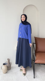 Love Mini Hırka - Mavi - Görsel 5