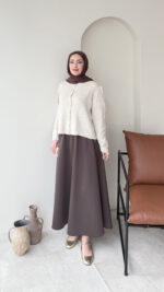 Love Mini Hırka - Taş - Görsel 4