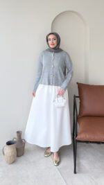 Love Mini Hırka - Gri - Görsel 4