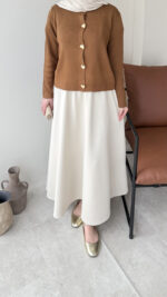 Love Mini Hırka - Kahve - Görsel 3