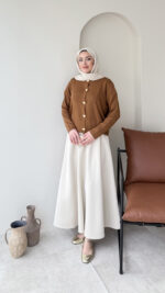 Love Mini Hırka - Kahve - Görsel 4