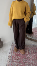 Hola Triko Kazak - Hardal - Görsel 5