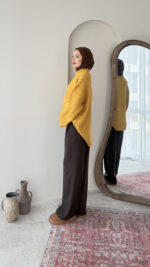 Hola Triko Kazak - Hardal - Görsel 6