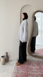 Hola Triko Kazak - Duman - Görsel 6