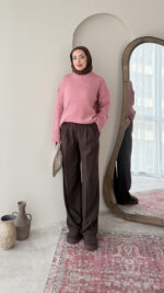 Hola Triko Kazak - Pembe - Görsel 4