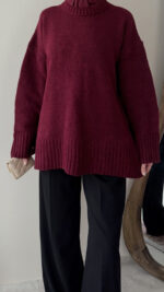 Hola Triko Kazak - Vişne - Görsel 3