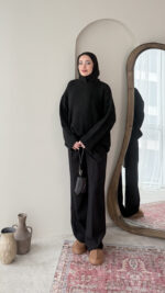 Hola Triko Kazak - Siyah - Görsel 3