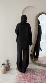 Hola Triko Kazak - Siyah - Görsel 5