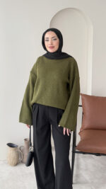 Elora Triko Kazak - Yağ Yeşili