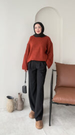 Elora Triko Kazak - Kiremit - Görsel 4